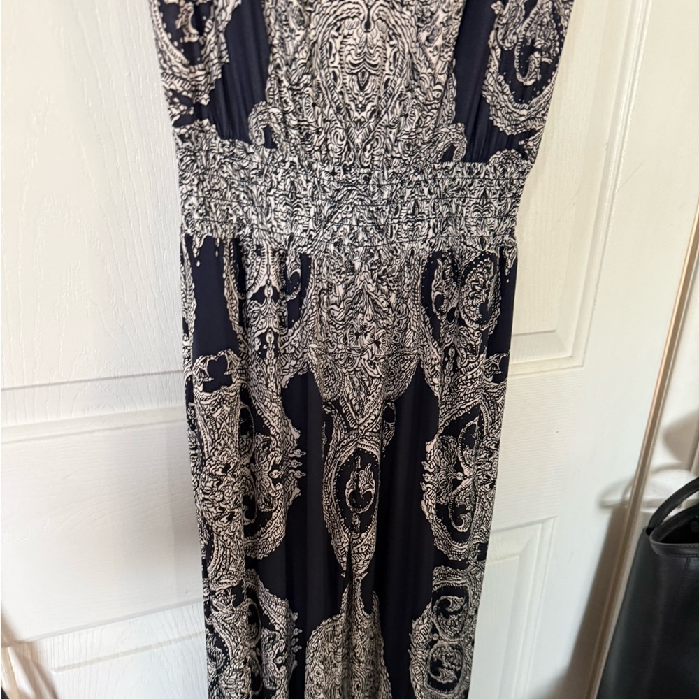 INC International Concepts Black and White Patterned Dress
